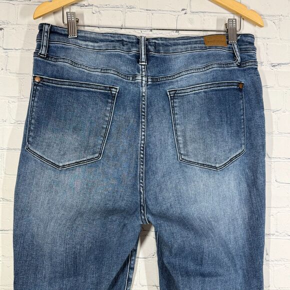 Judy Blue Skinny Fit High Rise Jeans Size 32 Blue Medium Wash Denim Stretch - Picture 13 of 15